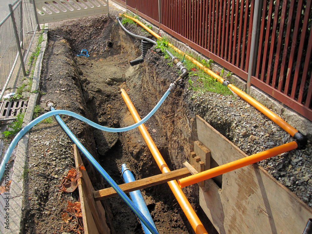 Obraz premium rohrbau