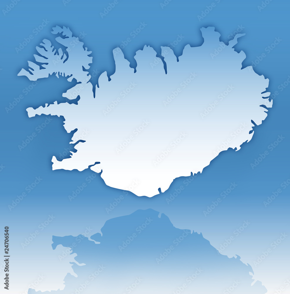 Fototapeta premium Island Karte