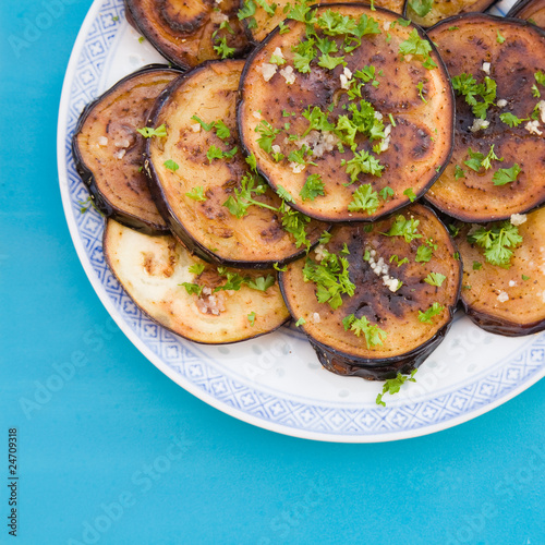 fried aubergines