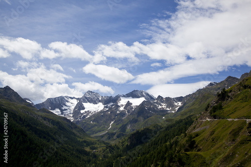 Blick auf Ötztaler Alpen - auf dem Weg zum Timmelsjoch