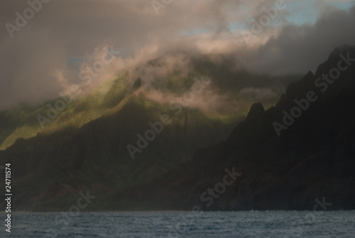 Napali Coast at Sunset
