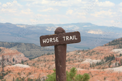 Horse Trail Sign