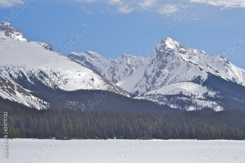 Frozen Lake and Mountain