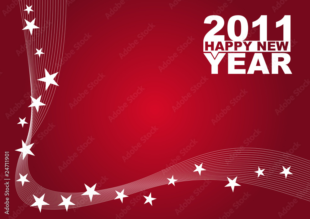 Naklejka premium happy new year