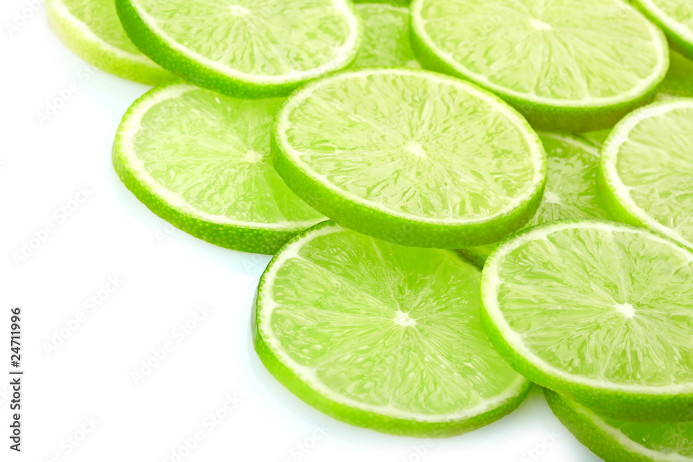 Lime slices background Lime slices background