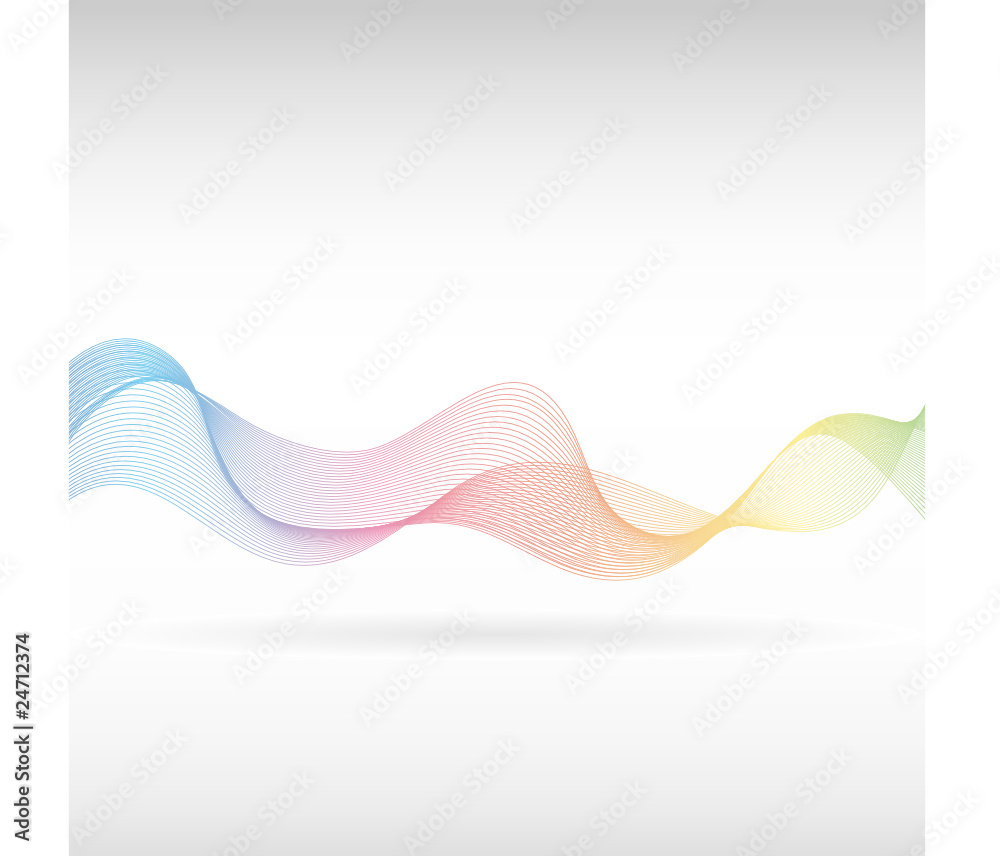 Fototapeta premium Abstract rainbow smoke 2