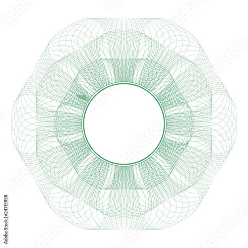 Guilloche rosette