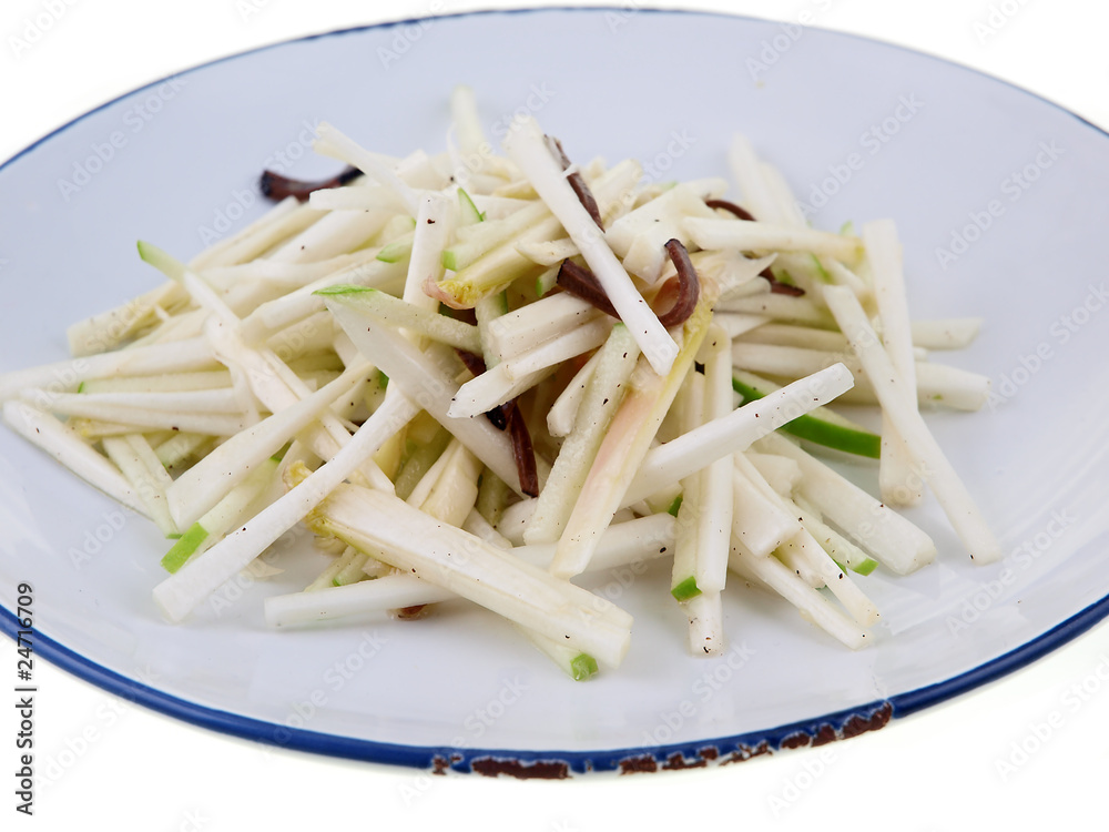 salad of fresh truffles, asparagus and apples salad of fresh truffles, asparagus and apples