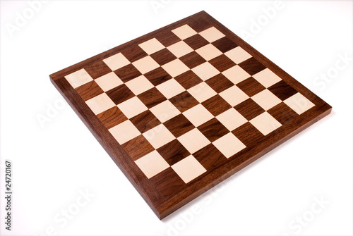 empty wooden chess board