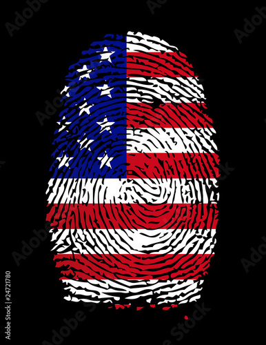 USA Fingerprint / vector