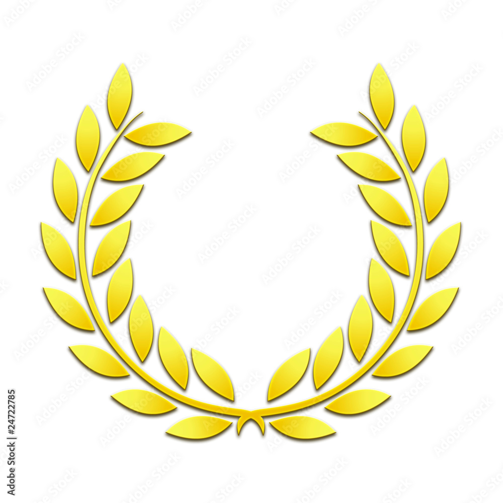 Couronne or en relief Couronne or en relief