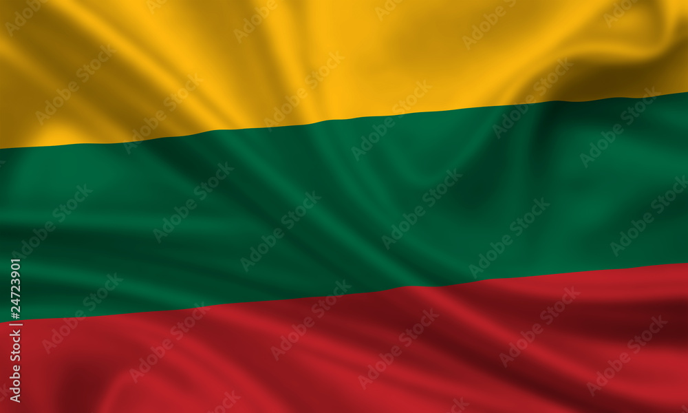Fototapeta premium Flag of Lithuania Litauen