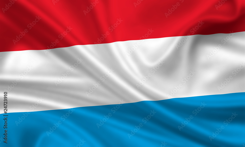 Flag Of Luxembourg Luxemburg Fahne Flagge Stock Illustration Adobe Stock