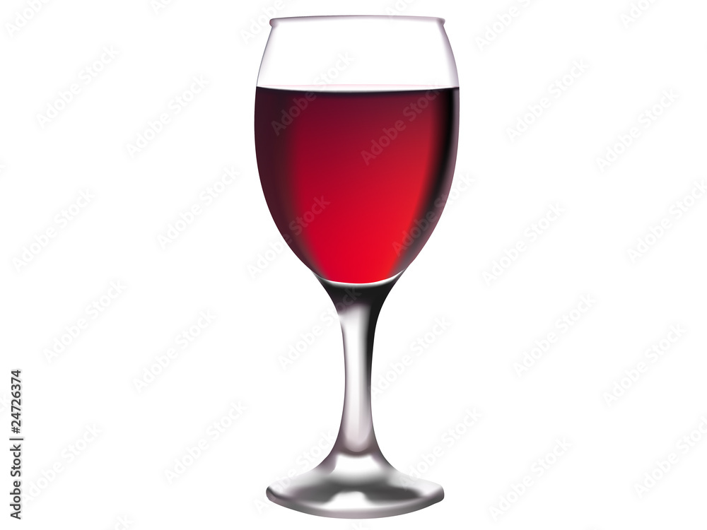 Vector illustration of a glass of red wine Vector illustration of a glass of red wine
