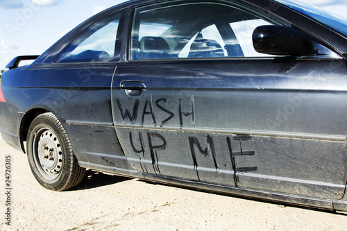 The dirty automobile photo