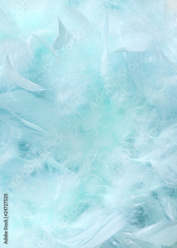 Cloudy blue sky fluffy feather background