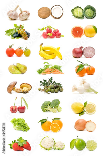 Fototapeta Naklejka Na Ścianę i Meble -  frutas y verduras