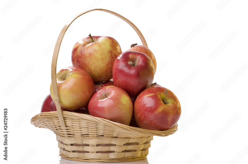 Apple food in a basket Apple food in a basket