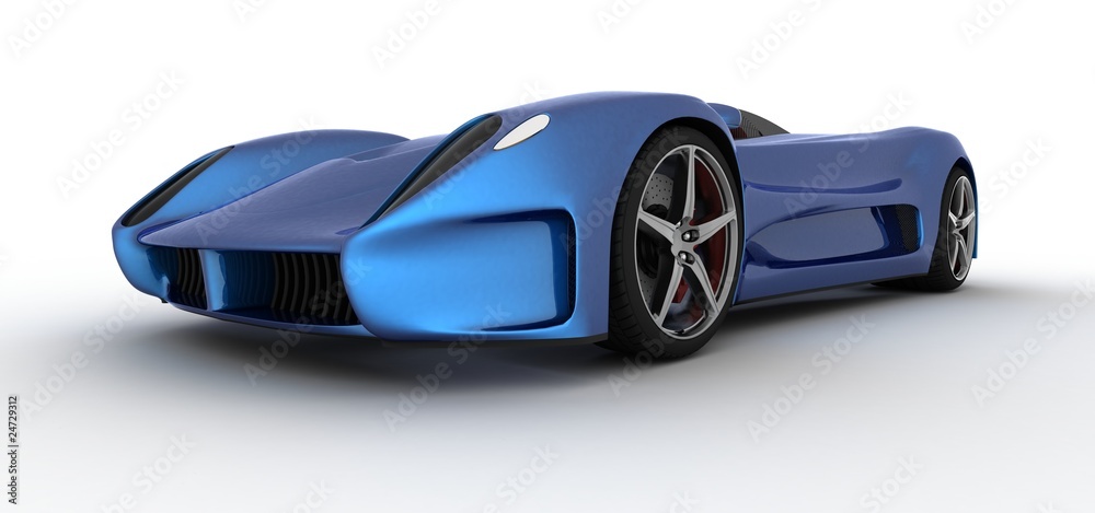 blue concept car