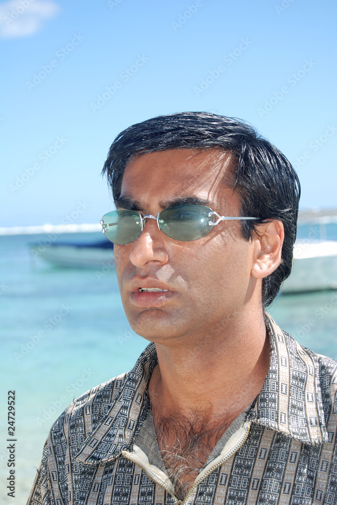 Latino at the beach Latino at the beach