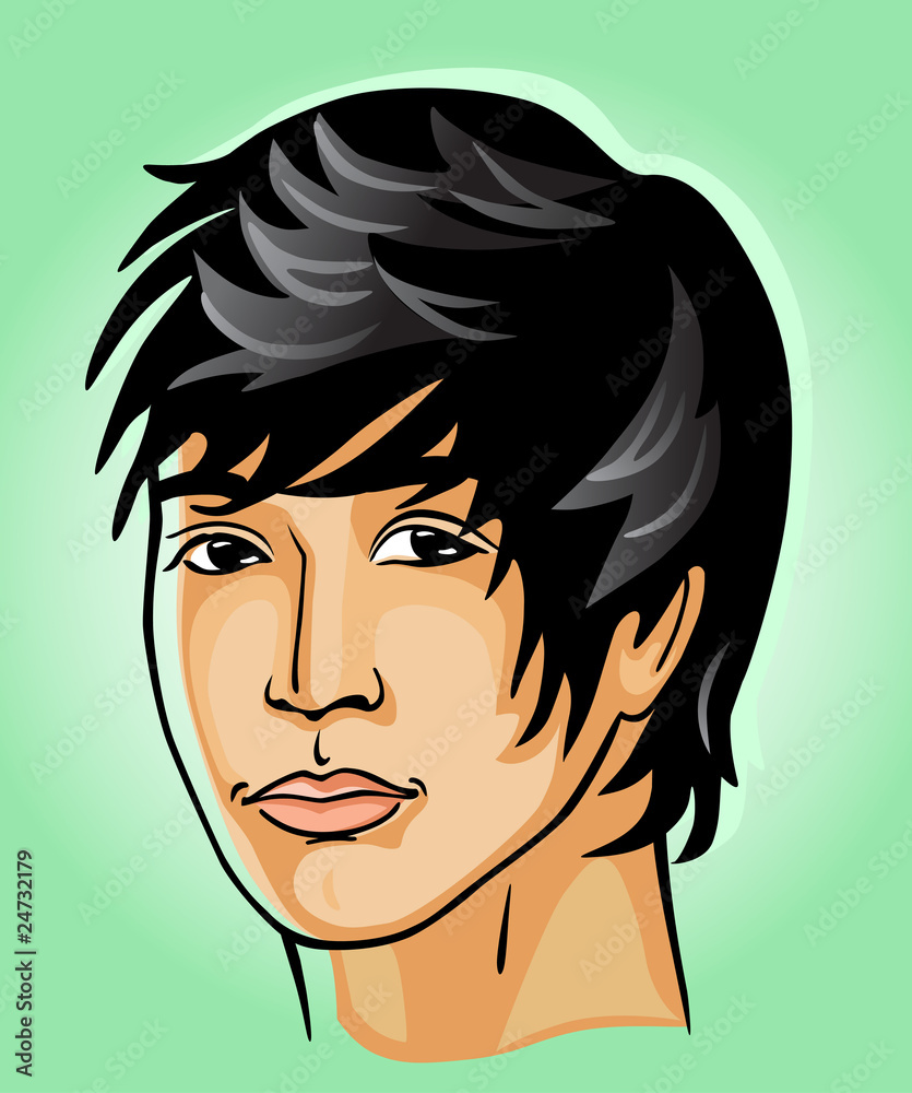Portrait of the young man of the race Portrait of the young man of the race
