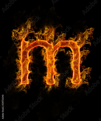 Fire Letter m