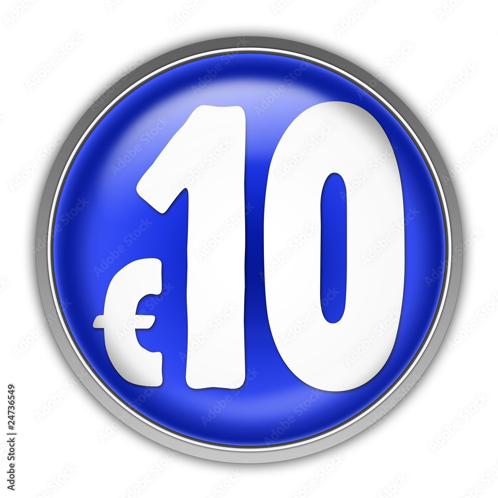 10 Euro Button