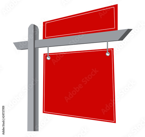 Blank Real Estate Sign