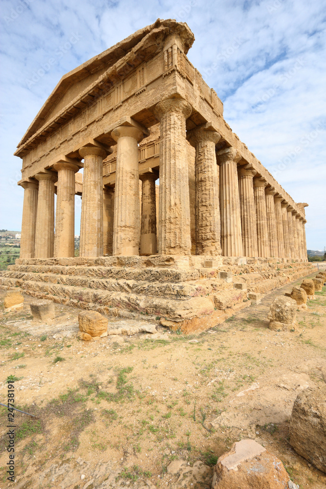 Ancient Greek temple in Agrigento, Italy