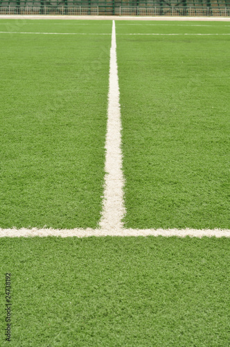 Football field  artificial turf
