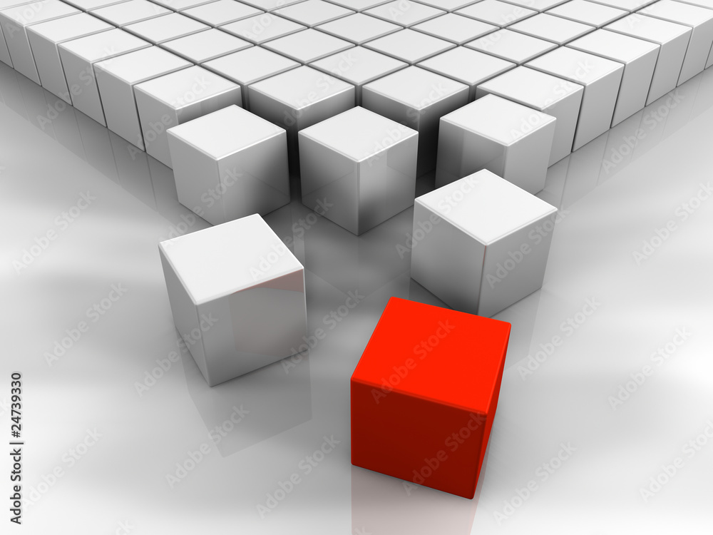 3D Red Cube 3D Red Cube