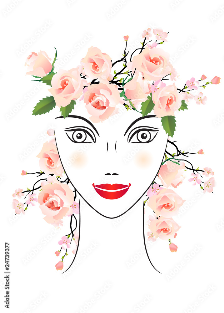 Floral woman