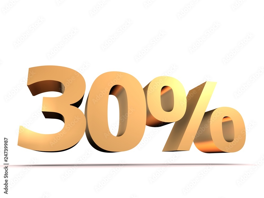 goldene 30% Ziffer