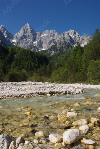 Martuljek river and Mt. Spik