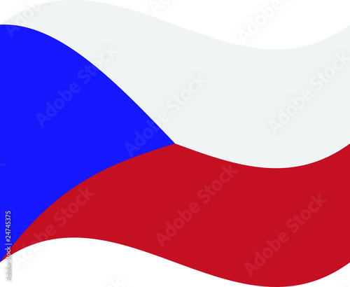 Flagge Tschechische Republik wehend