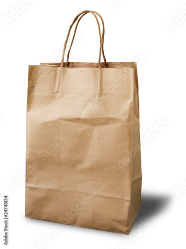 Front Brown Crumpled peper bag
