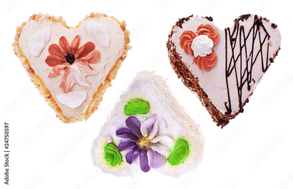 Cake isolated on a white. Cake isolated on a white.