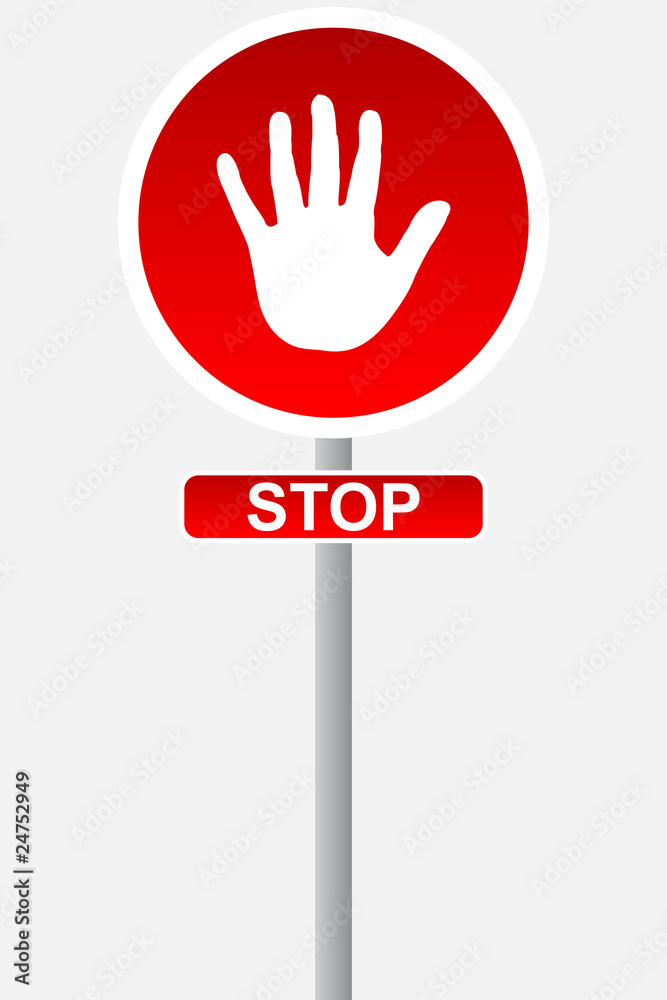 Fototapeta premium stop sign for traffic