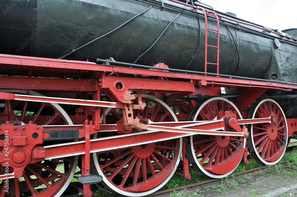 Wheels of old steam train Wheels of old steam train