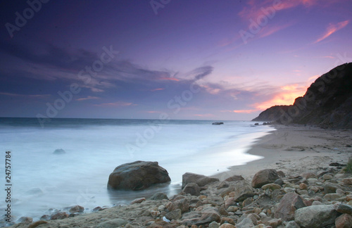 Sun set, Block Island beach, RI, USA