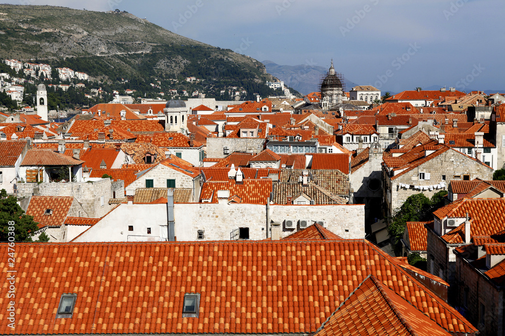 Les toits à Dubrovnik