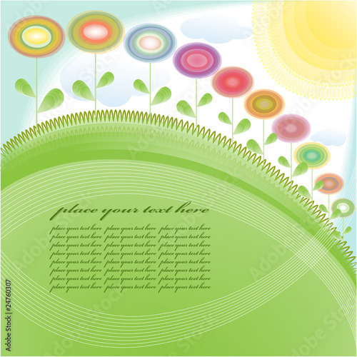 Floraler Hintergurnd für Design