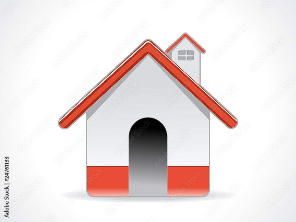 abstract glossy home icon abstract glossy home icon