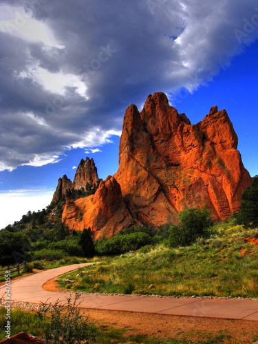 Red rock formation