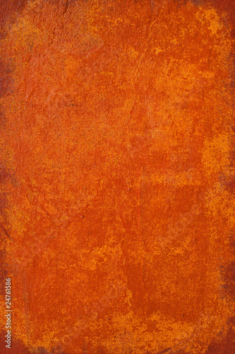 Burnt orange grunge plaster background