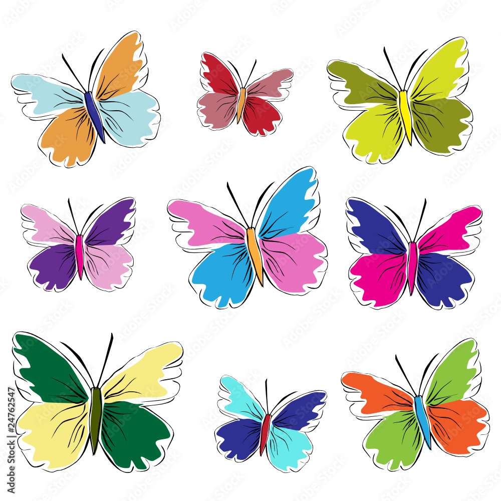 butterflies set