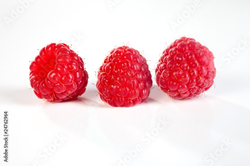 détails de framboises