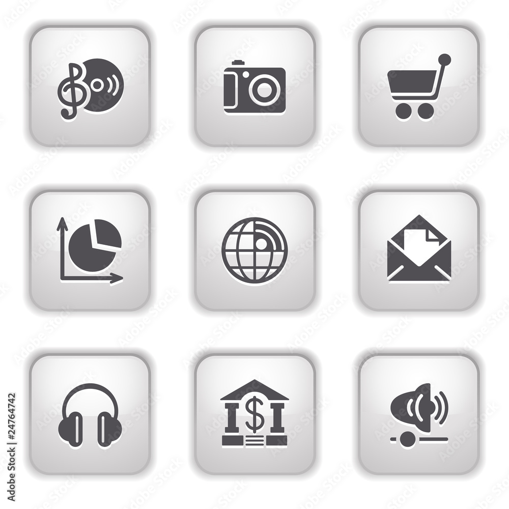 Gray button for internet 5 Gray button for internet 5