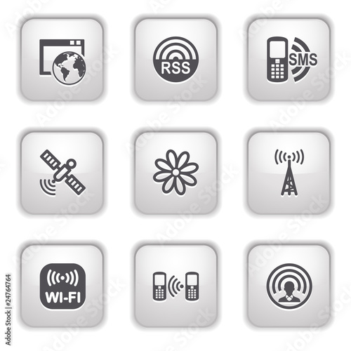 Gray button for internet 30