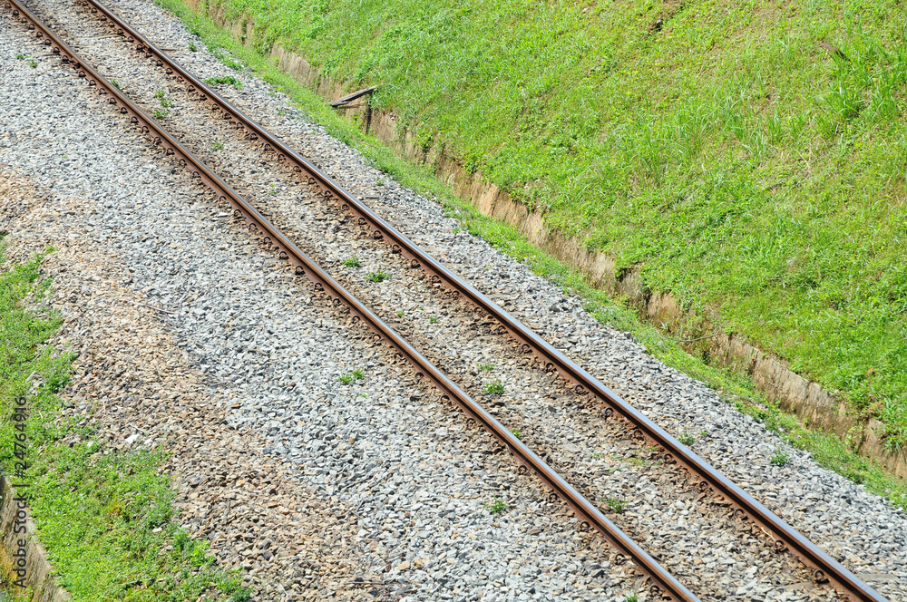 Railway track Passing Through The Countryside Railway track Passing Through The Countryside